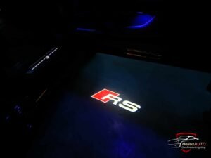 Audi logo spotlight for doors