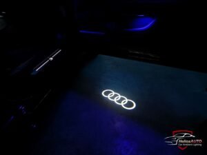 Audi logo spotlight for doors