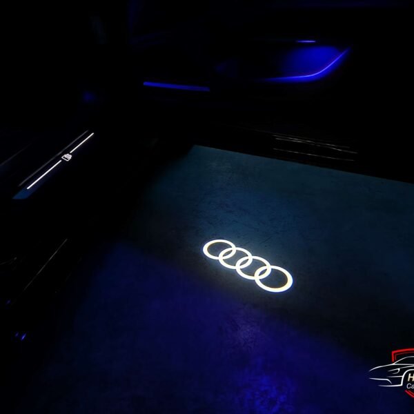 Audi logo spotlight for doors