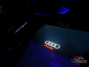 Audi logo spotlight for doors